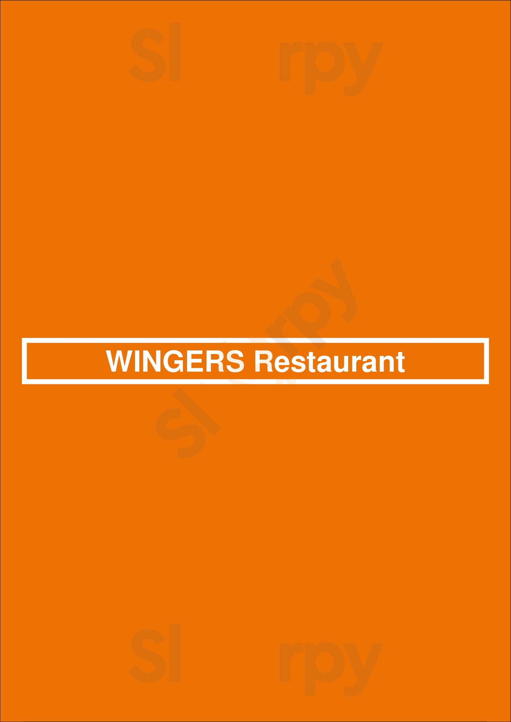 Wingers Restaurant Orem Menu - 1