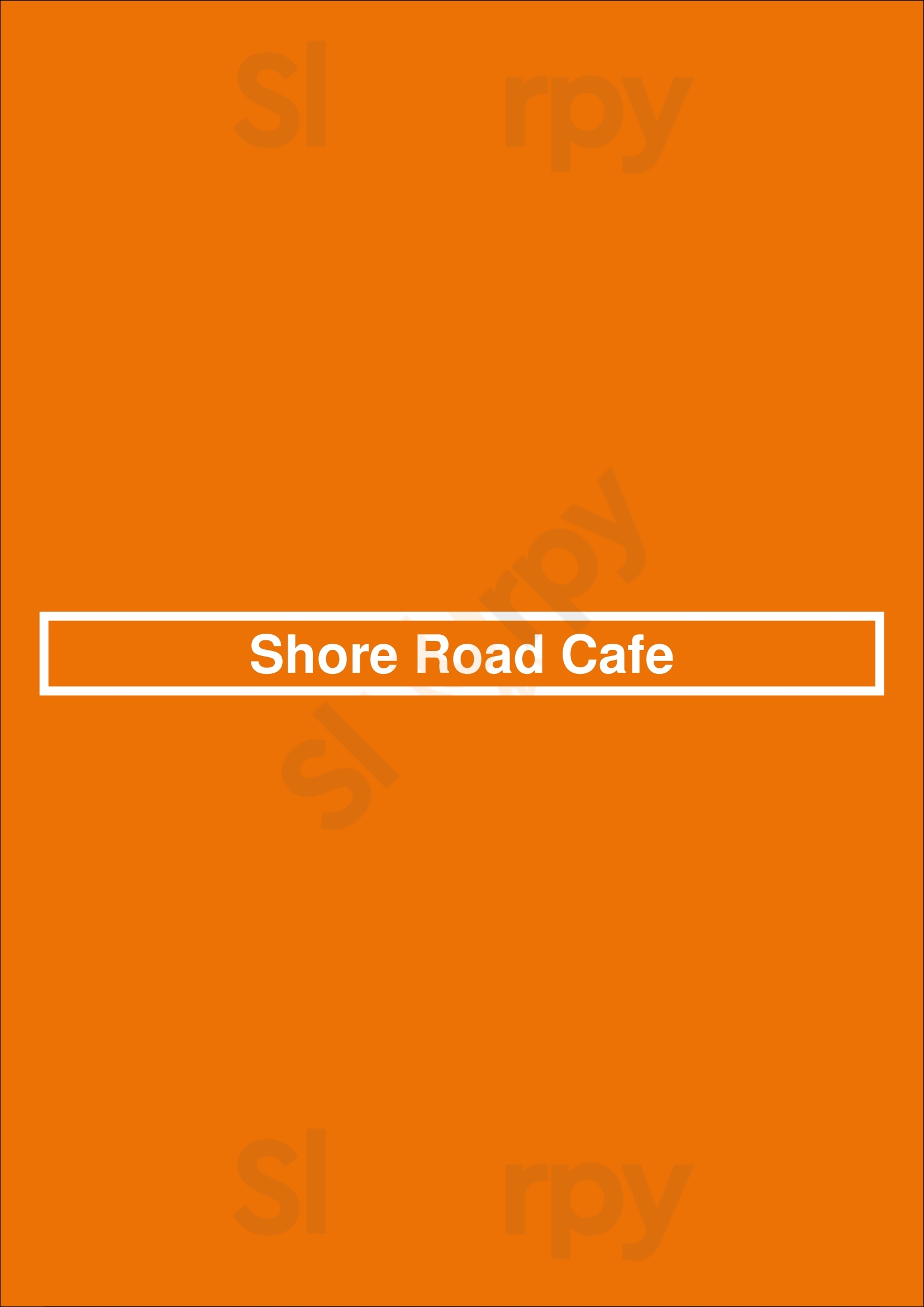 Shore Road Cafe New Rochelle Menu - 1