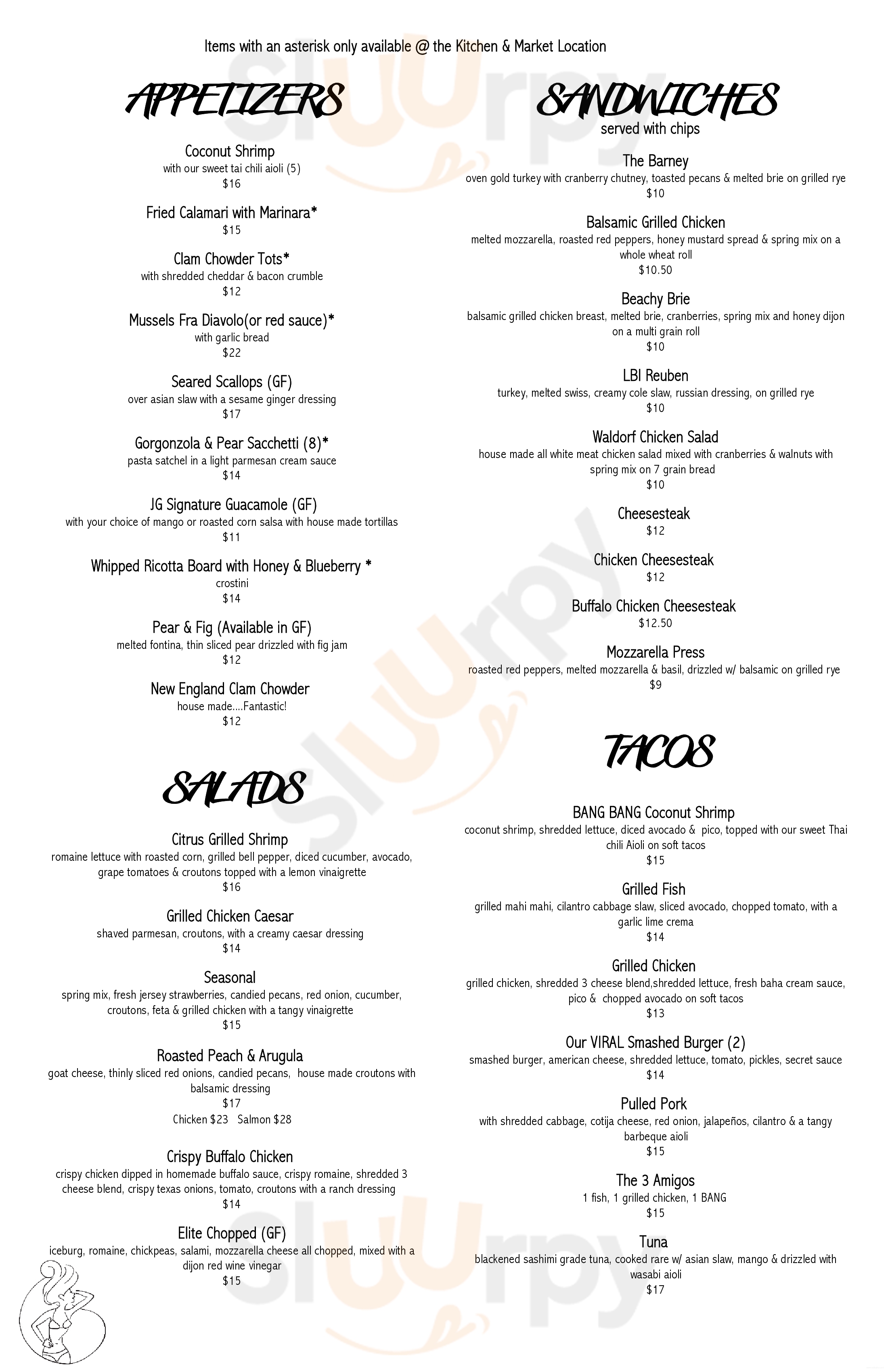 Jersey Girl Grill Beach Haven Menu - 1