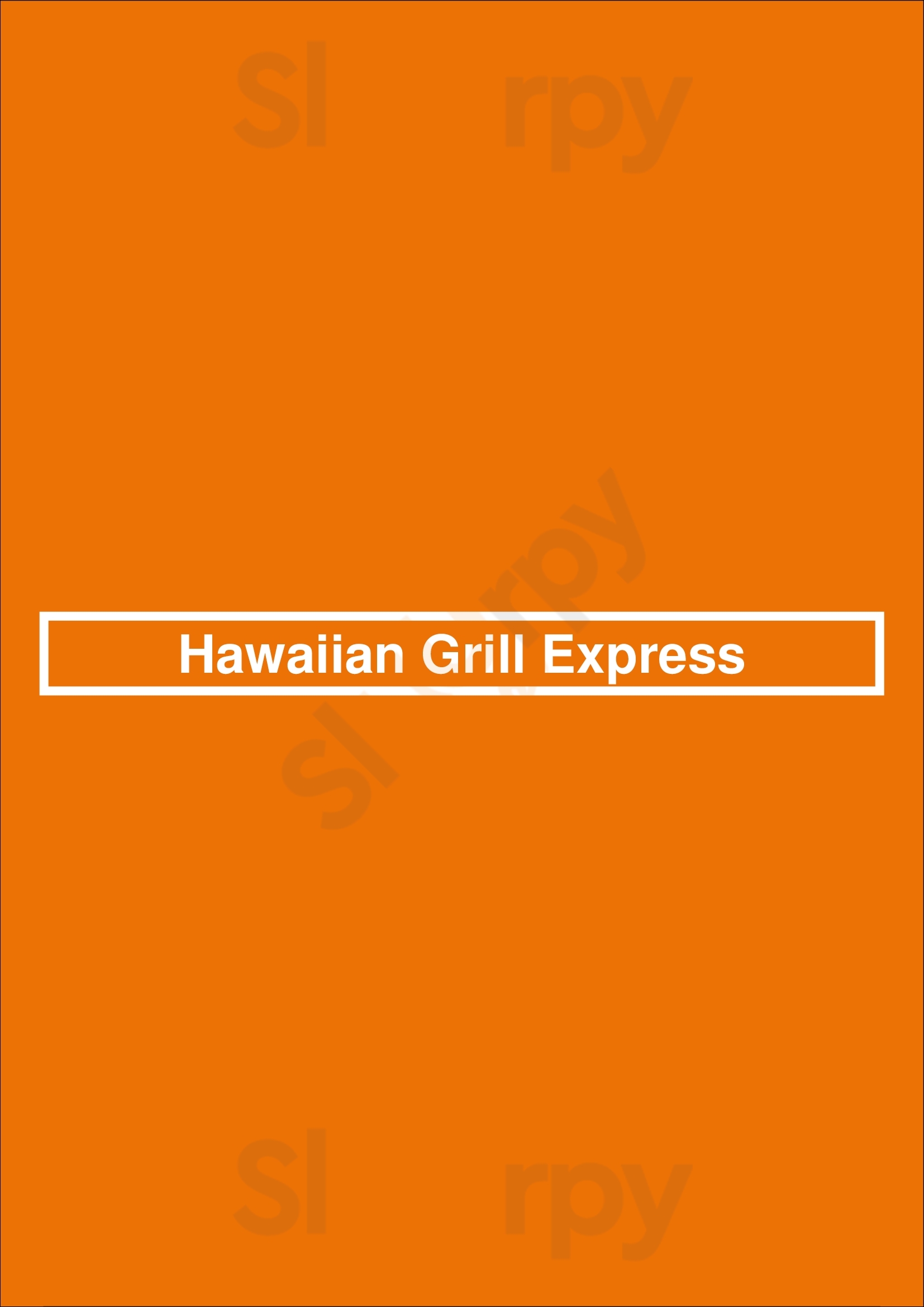 Main Menu - Hawaiian Grill Express