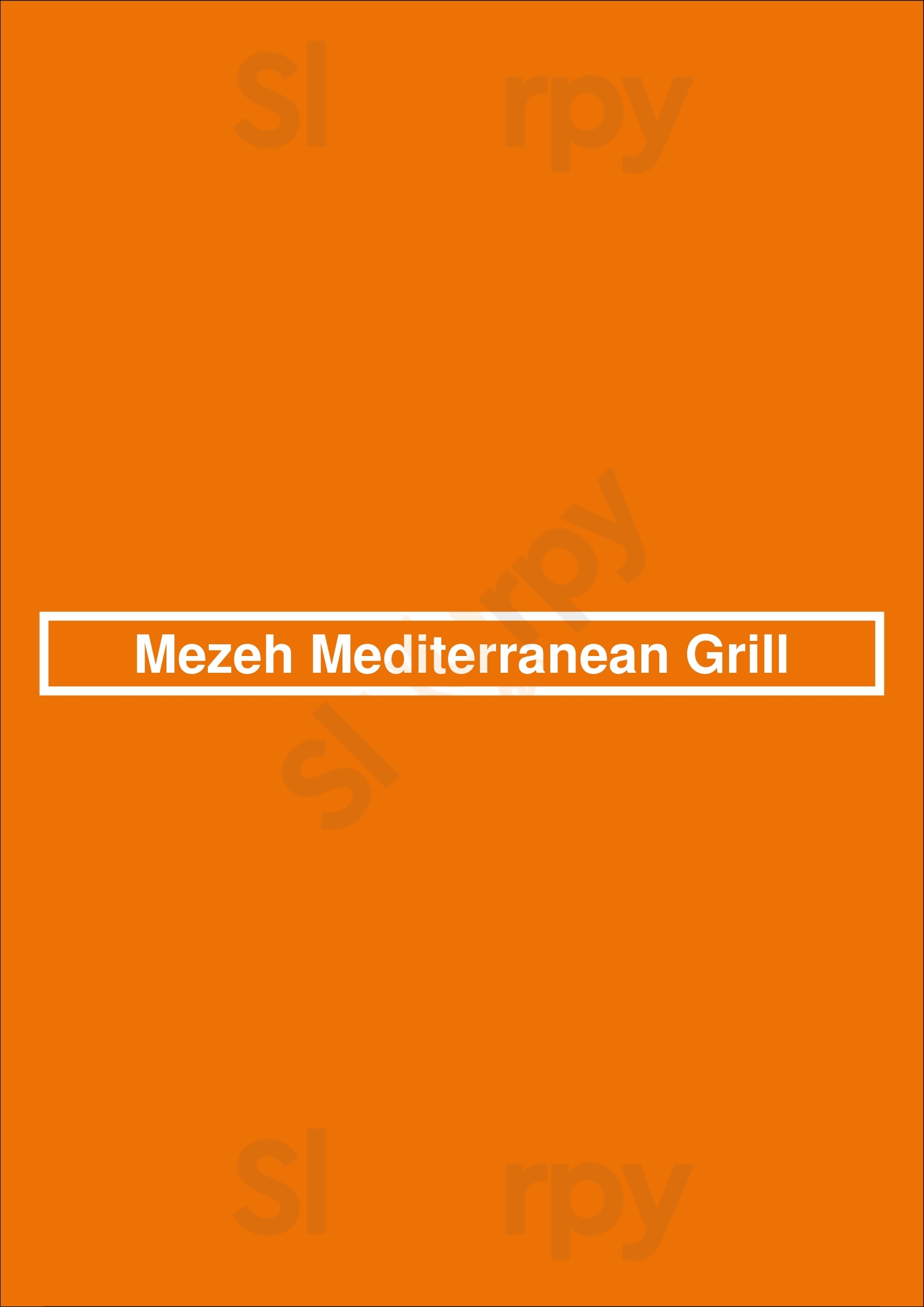 Mezeh Springfield Menu - 1