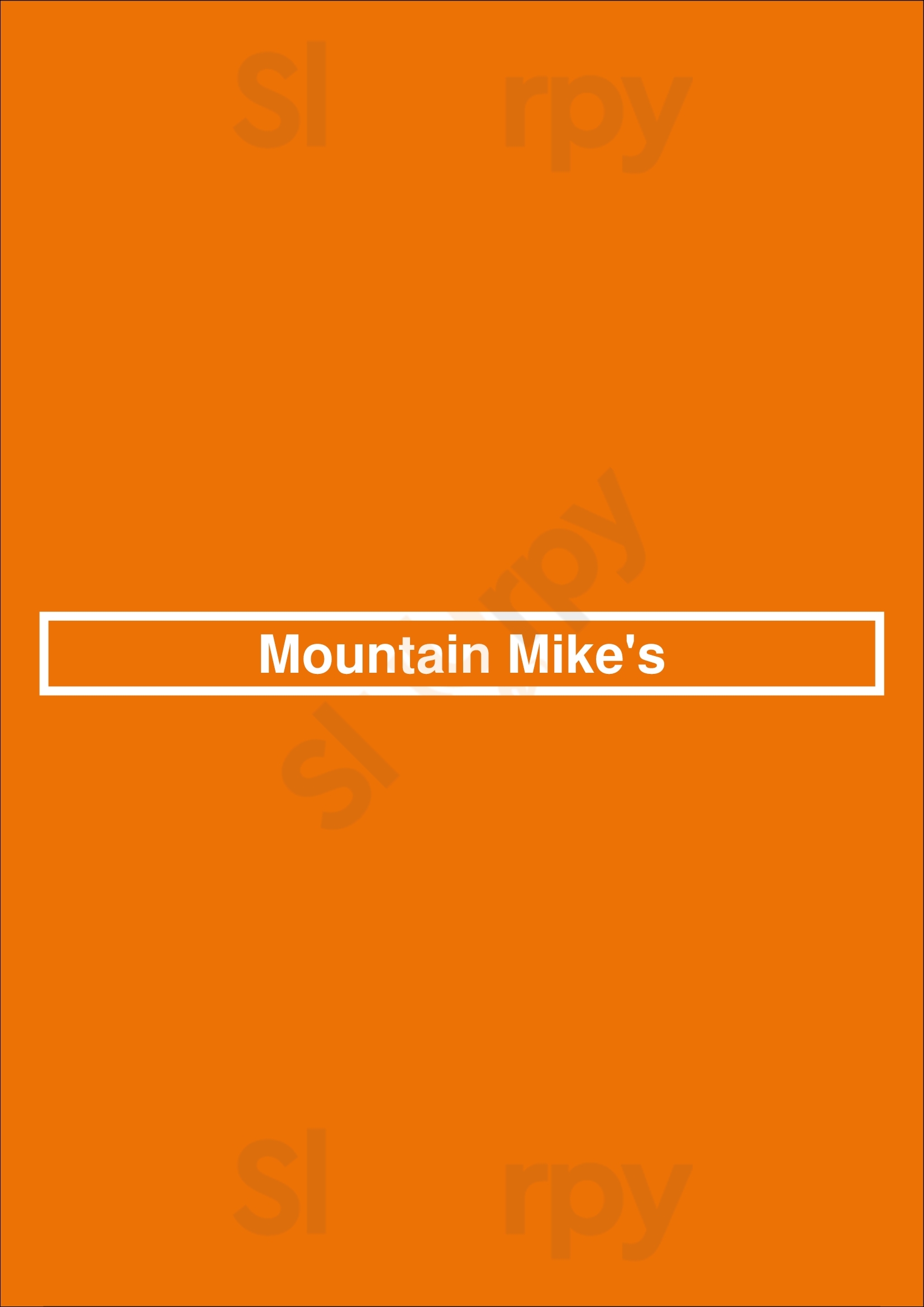 Mountain Mike's San Rafael Menu - 1