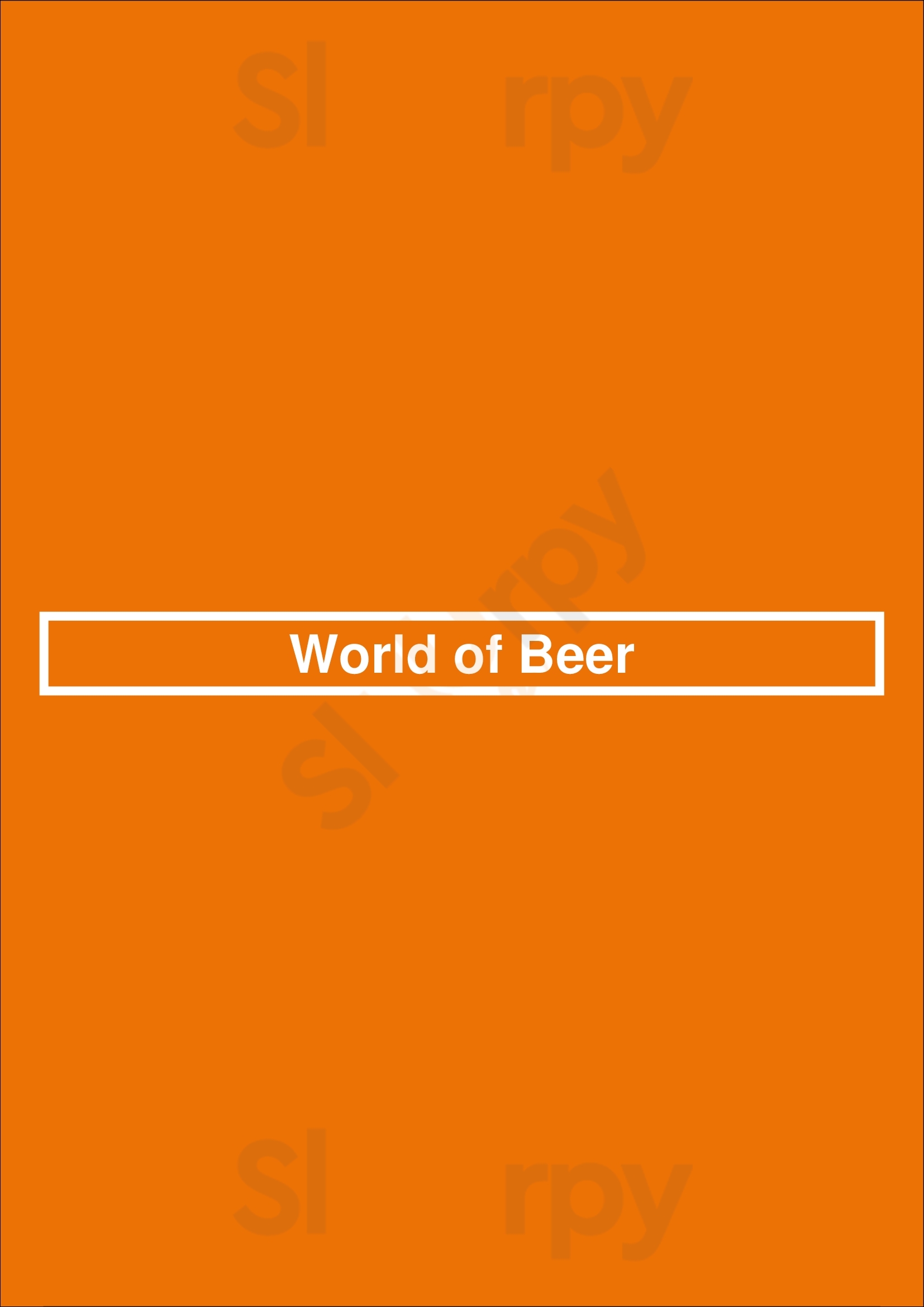 World Of Beer Dublin Menu - 1