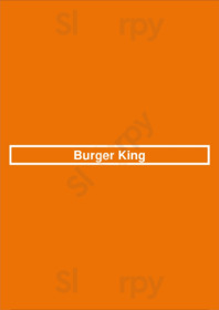 Burger King menu