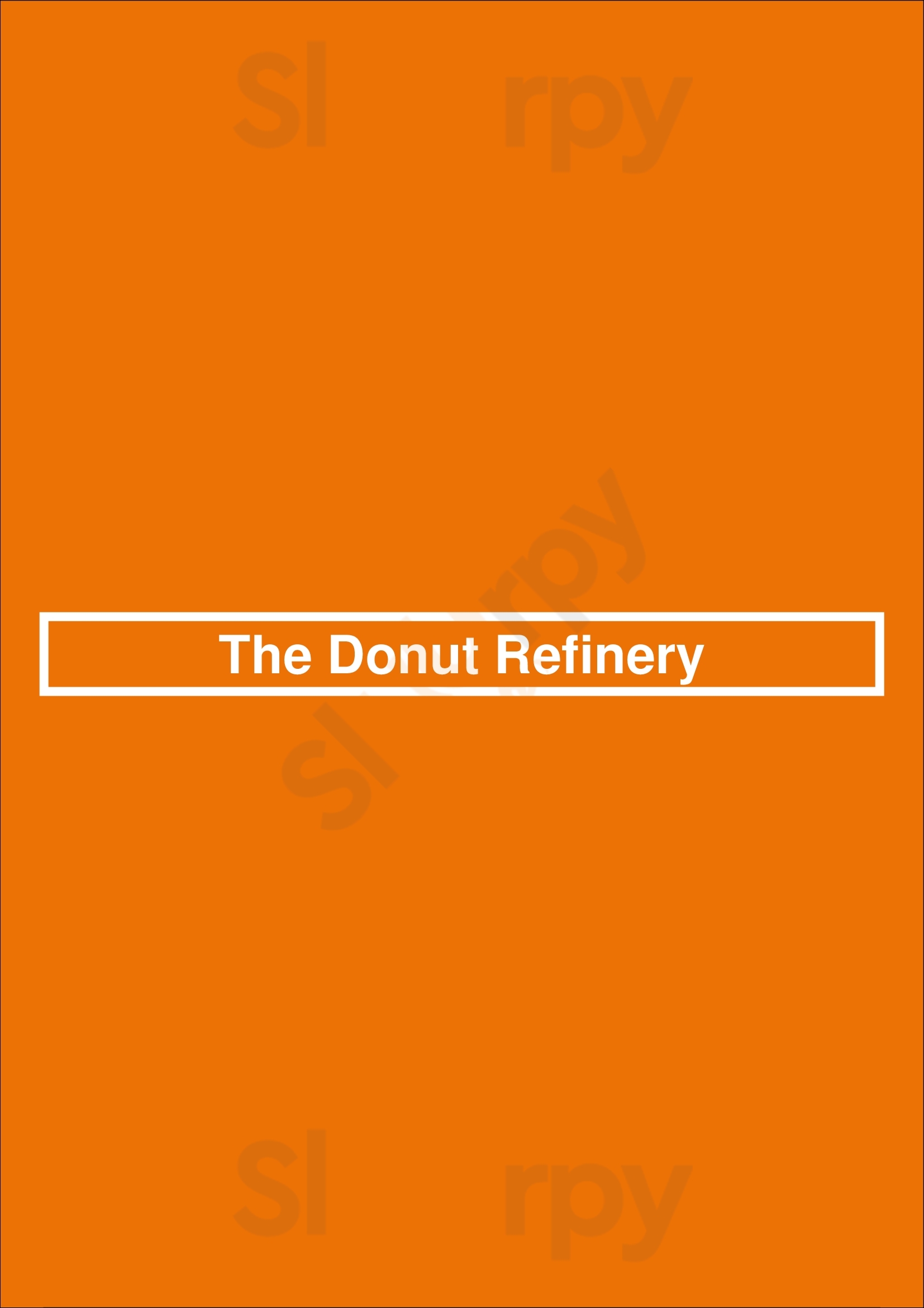 The Donut Refinery Carmel Menu - 1