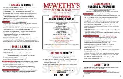 Mcwethy's Sports Bar, Bolingbrook