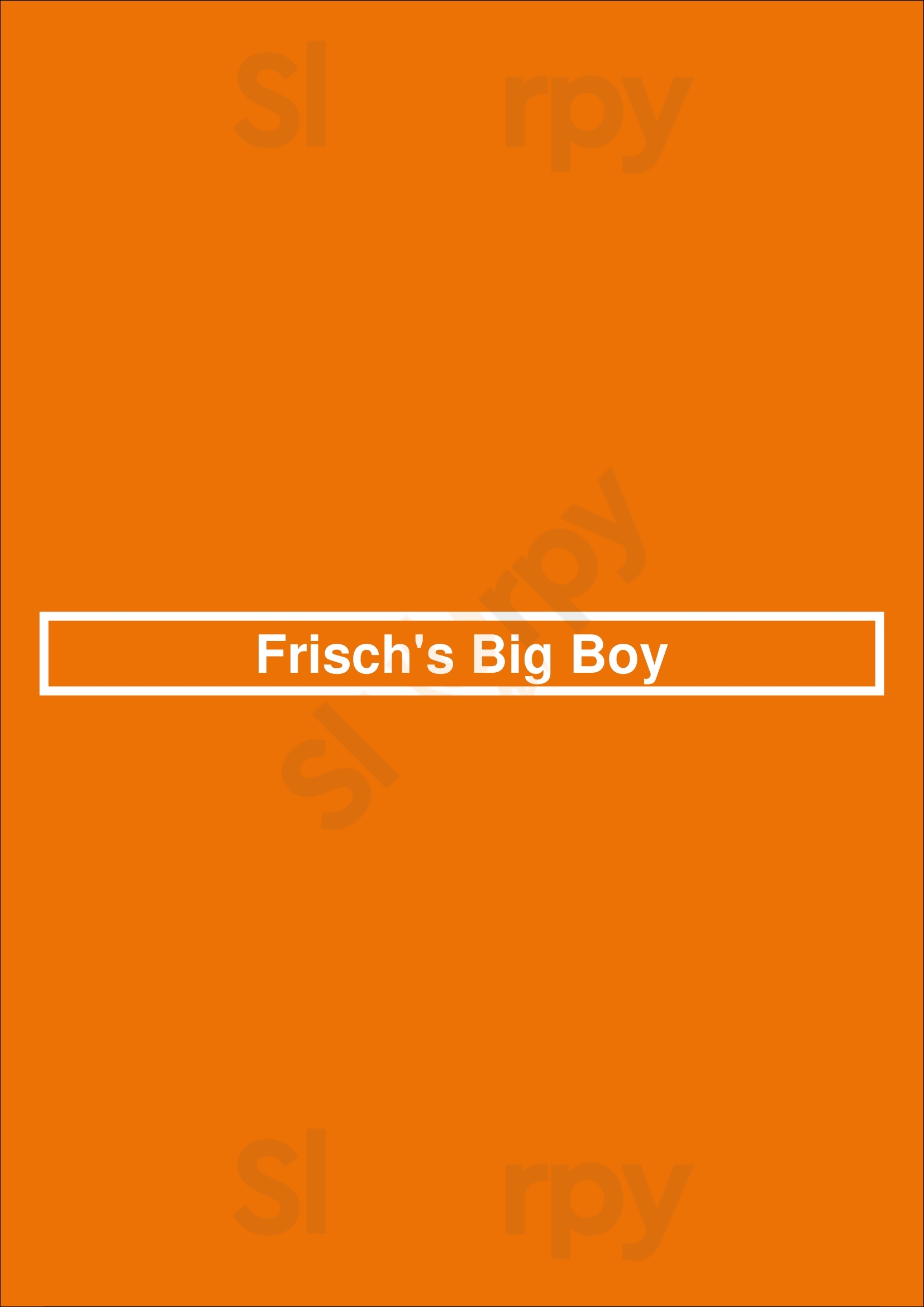 Main Menu - Frisch's Big Boy