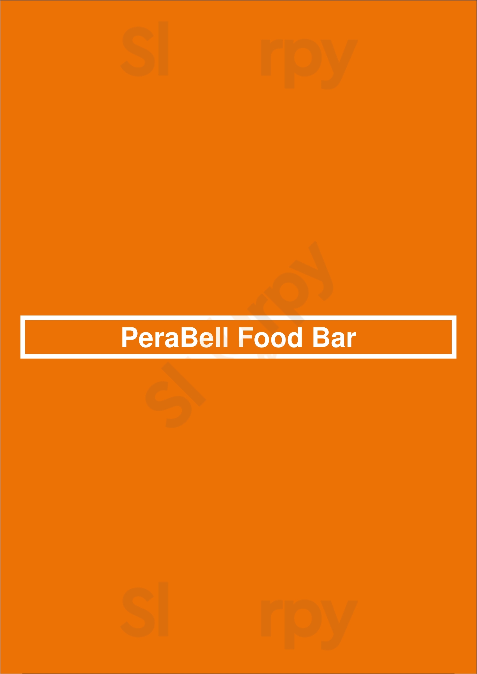 Perabell Food Bar Patchogue Menu - 1