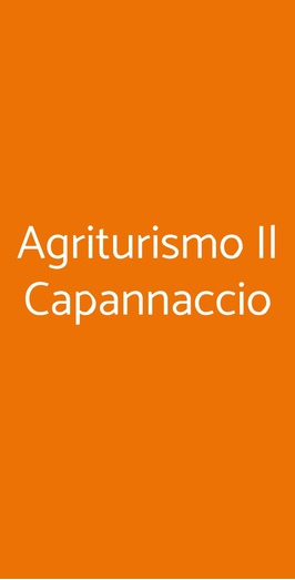 Ristorante Dell'agriturismo Il Capannaccio, Sezze Scalo