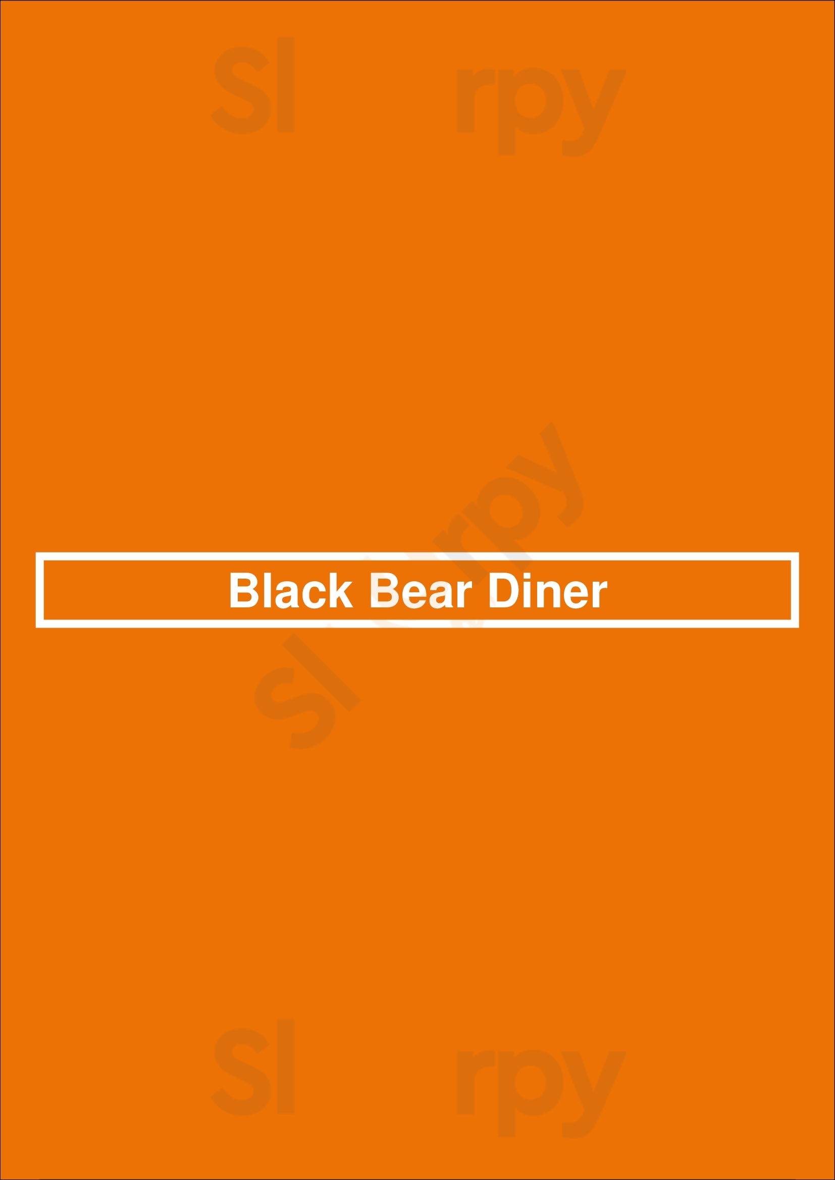 Black Bear Diner La Habra Menu - 1