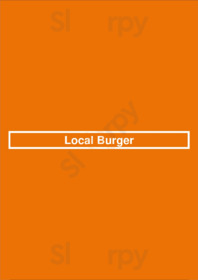 Local Burger menu