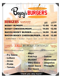 Bogey's Burgers, Redmond