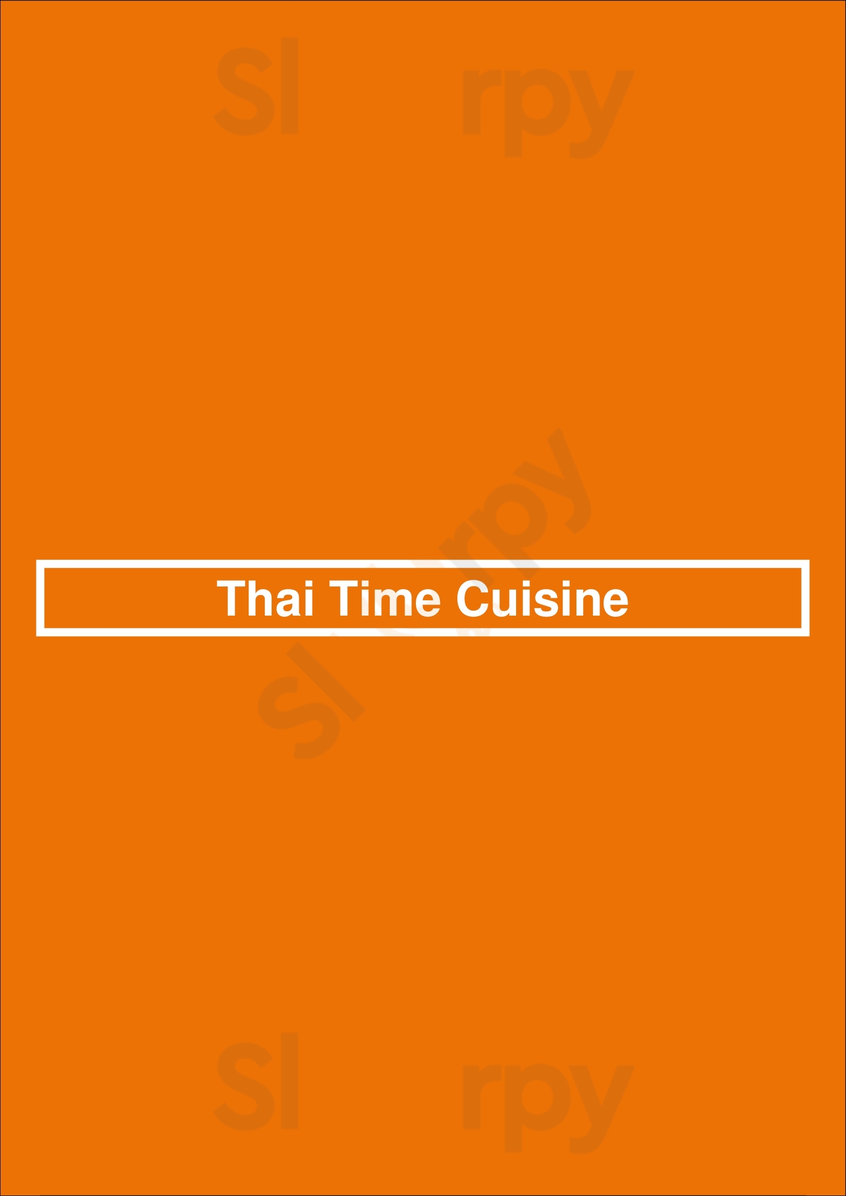 Thai Time Cuisine La Habra Menu - 1