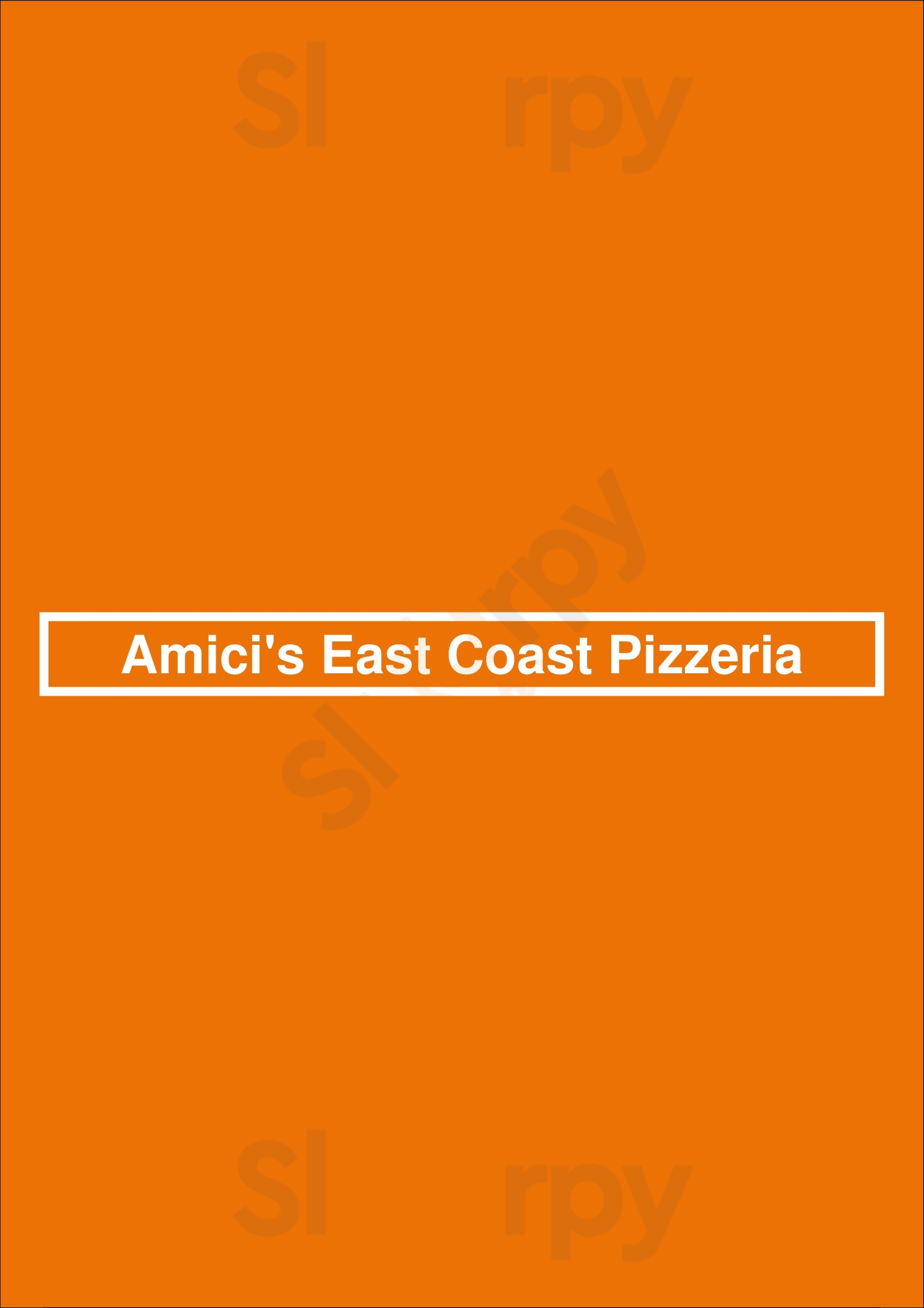 Amici's East Coast Pizzeria Danville Menu - 1