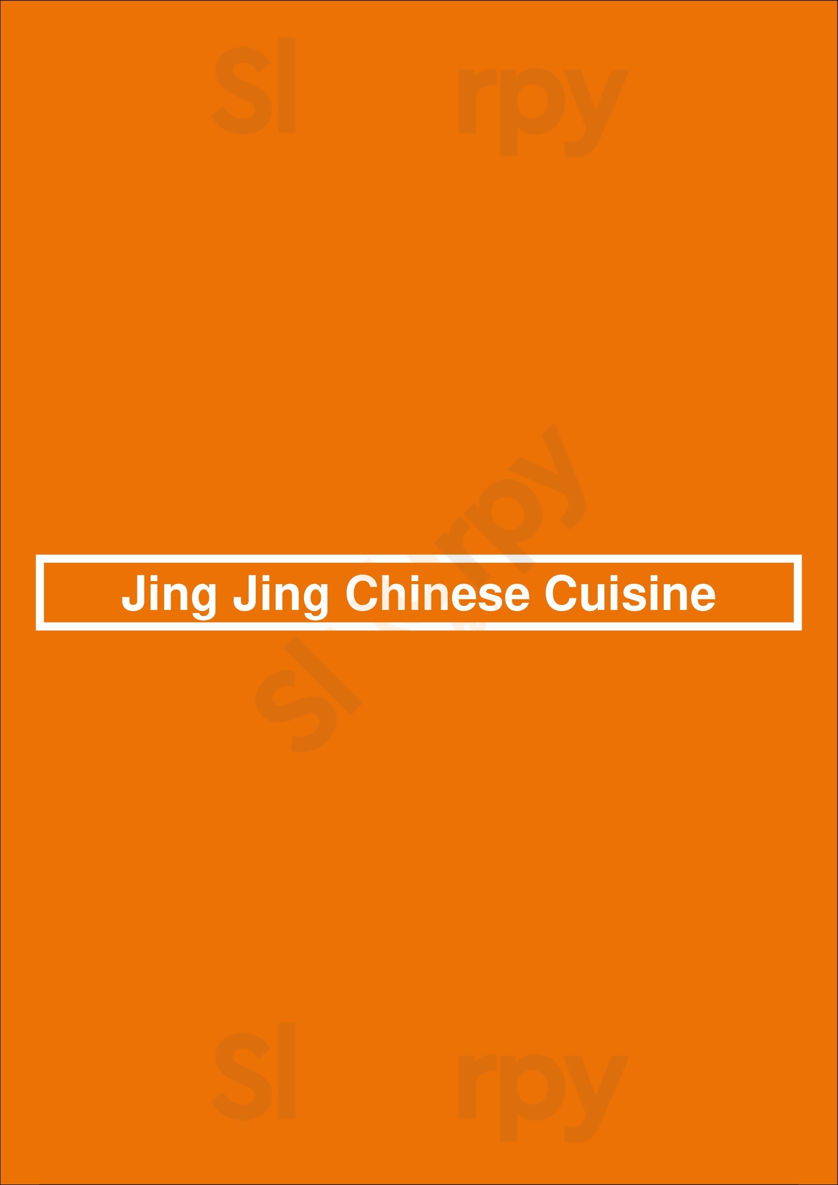 Jing Jing Chinese Cuisine Rocklin Menu - 1