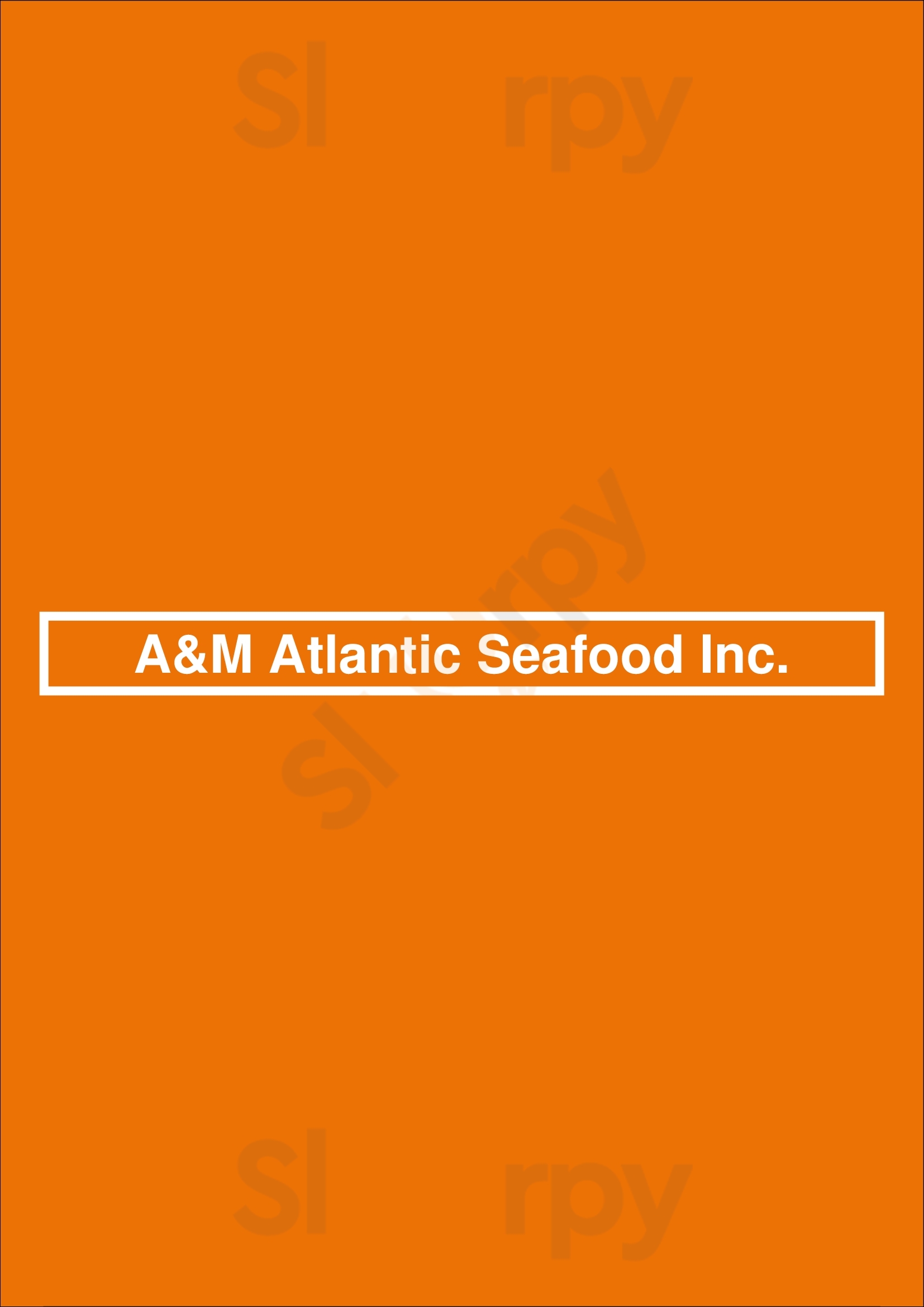 A&m Atlantic Seafood Inc. Cocoa Menu - 1