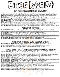 Kruse Woods Deli menu