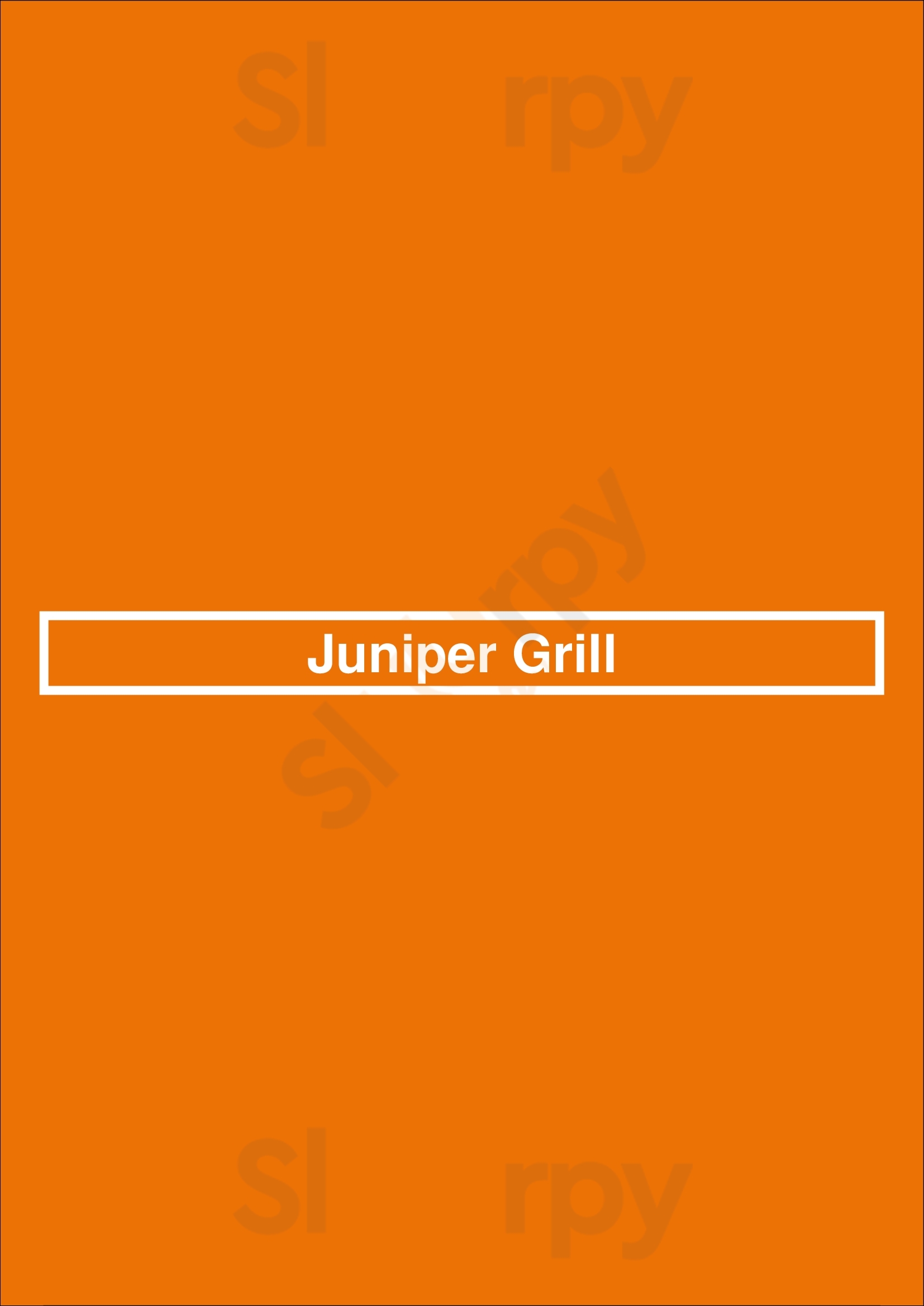 Juniper Grill - Cranberry Township Cranberry Township Menu - 1