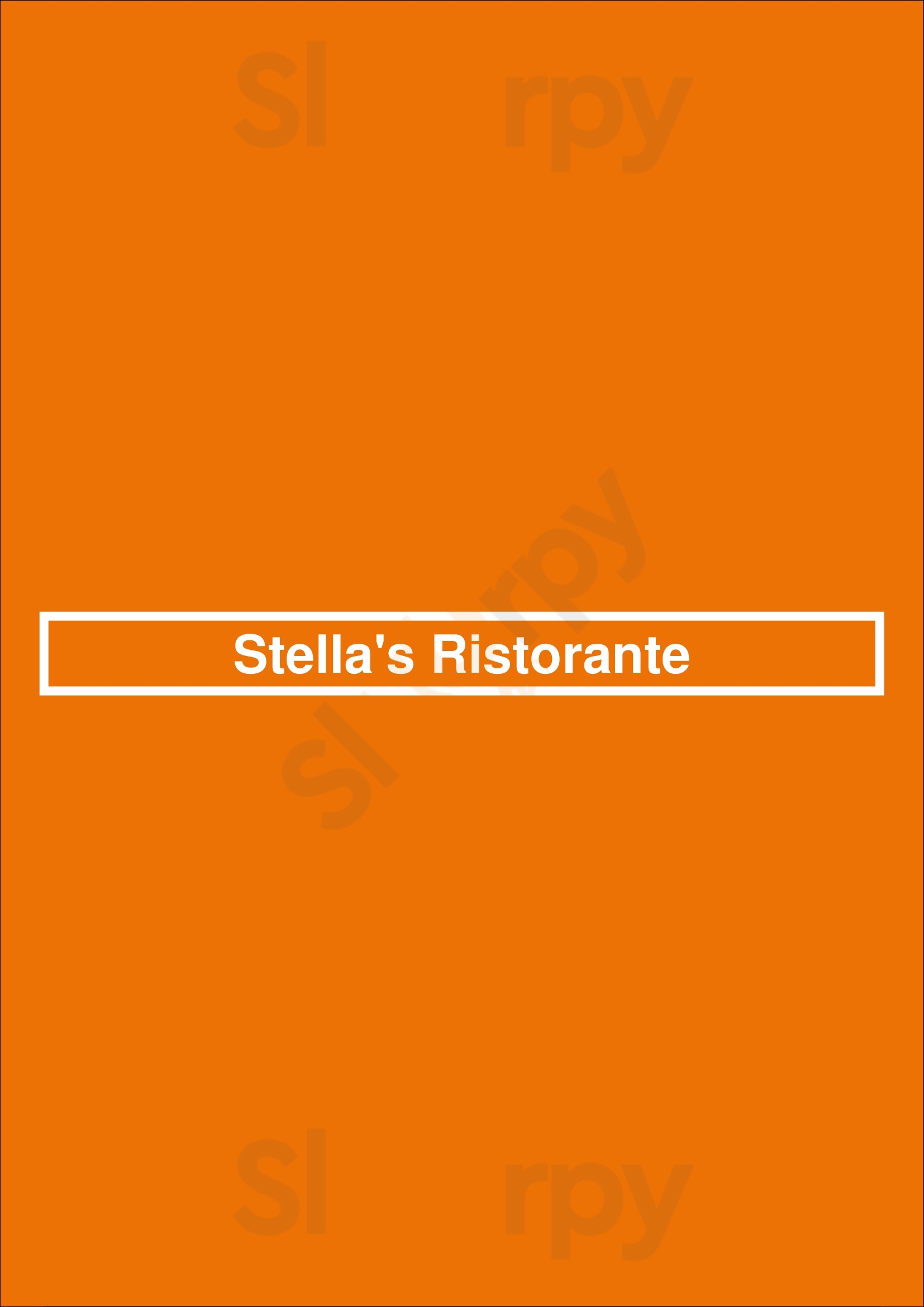 Stella's Ristorante Danville Menu - 1