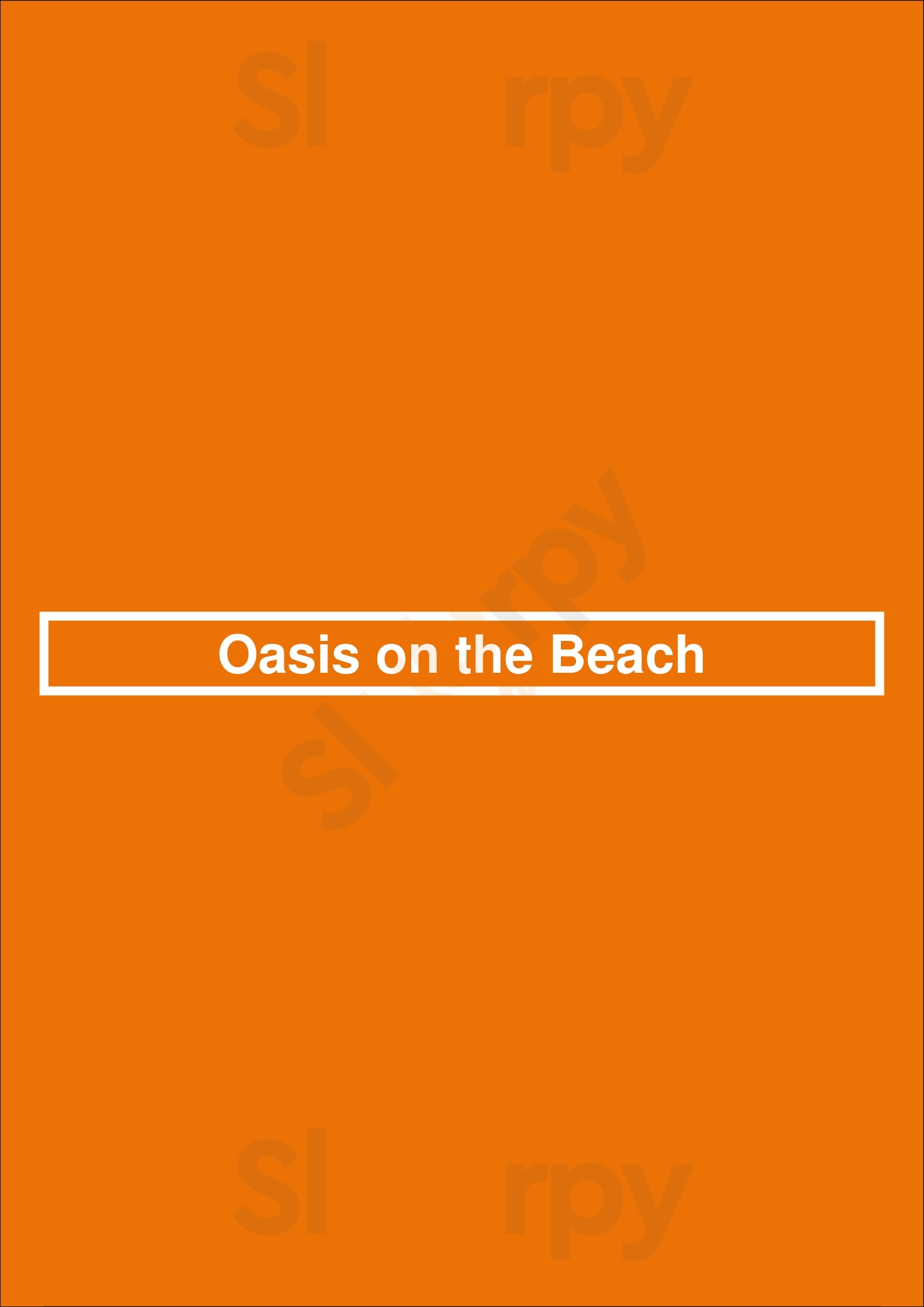 Oasis On The Beach Kapaa Menu - 1