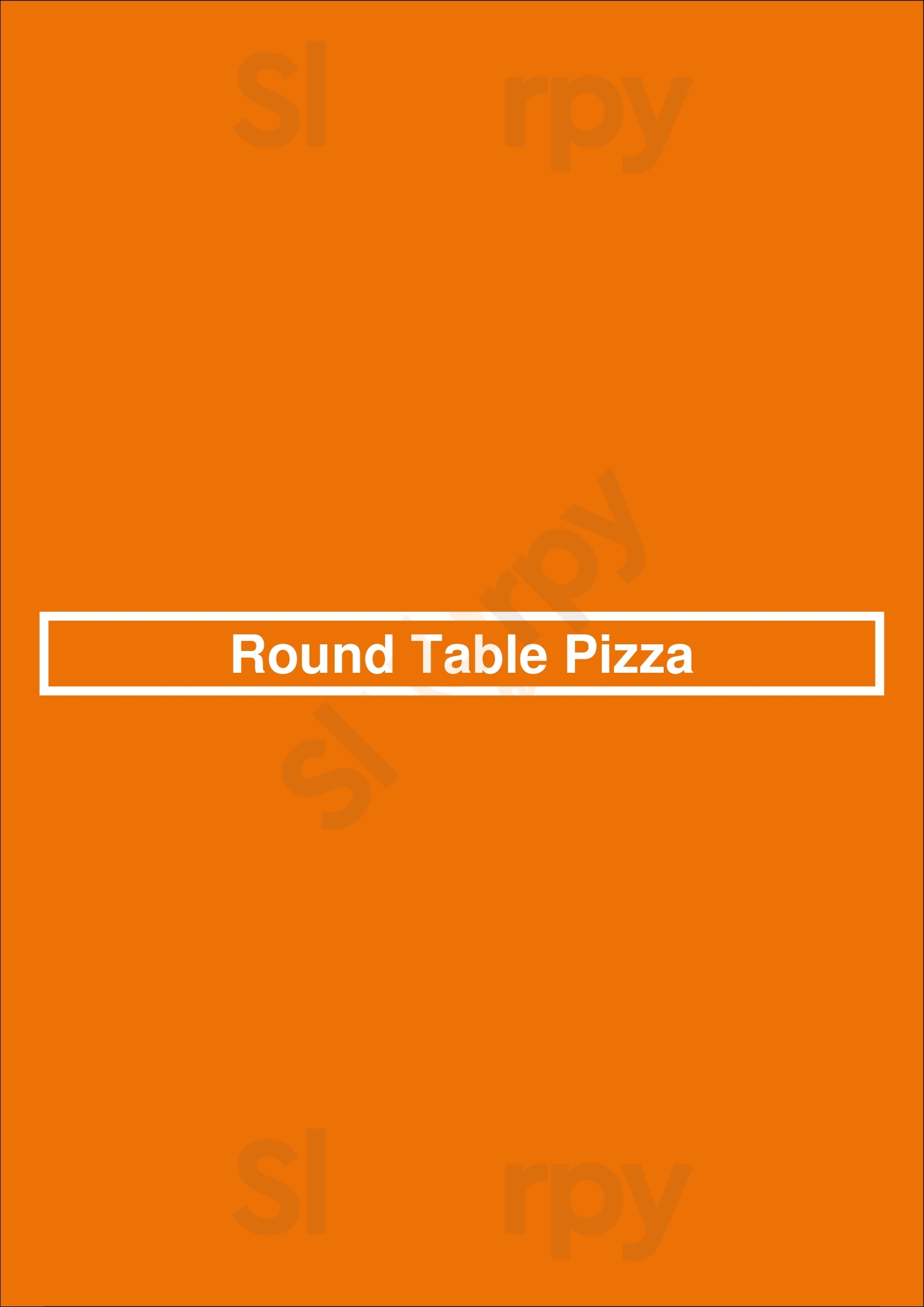 Main Menu - Round Table Pizza