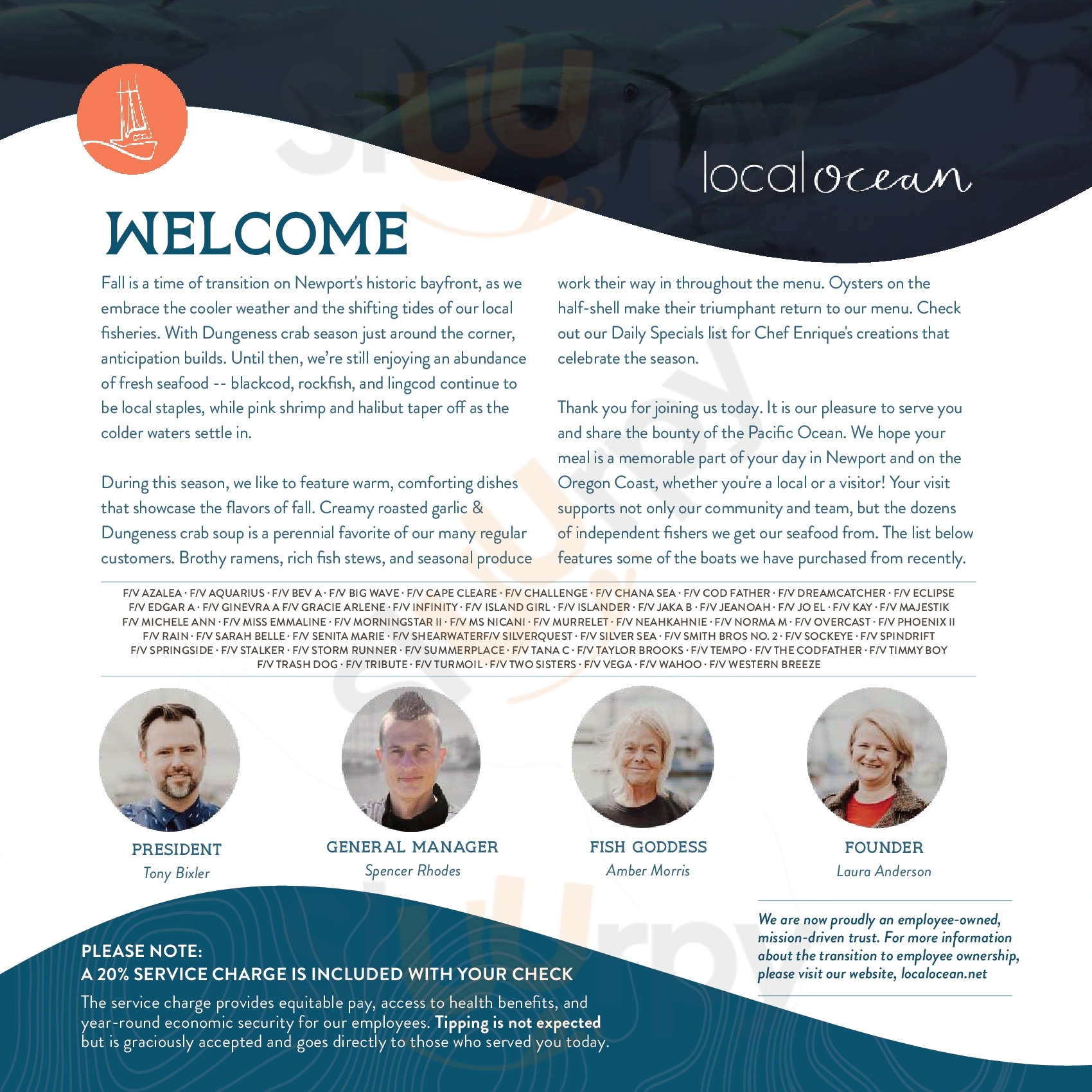 Main Menu - Local Ocean Seafoods