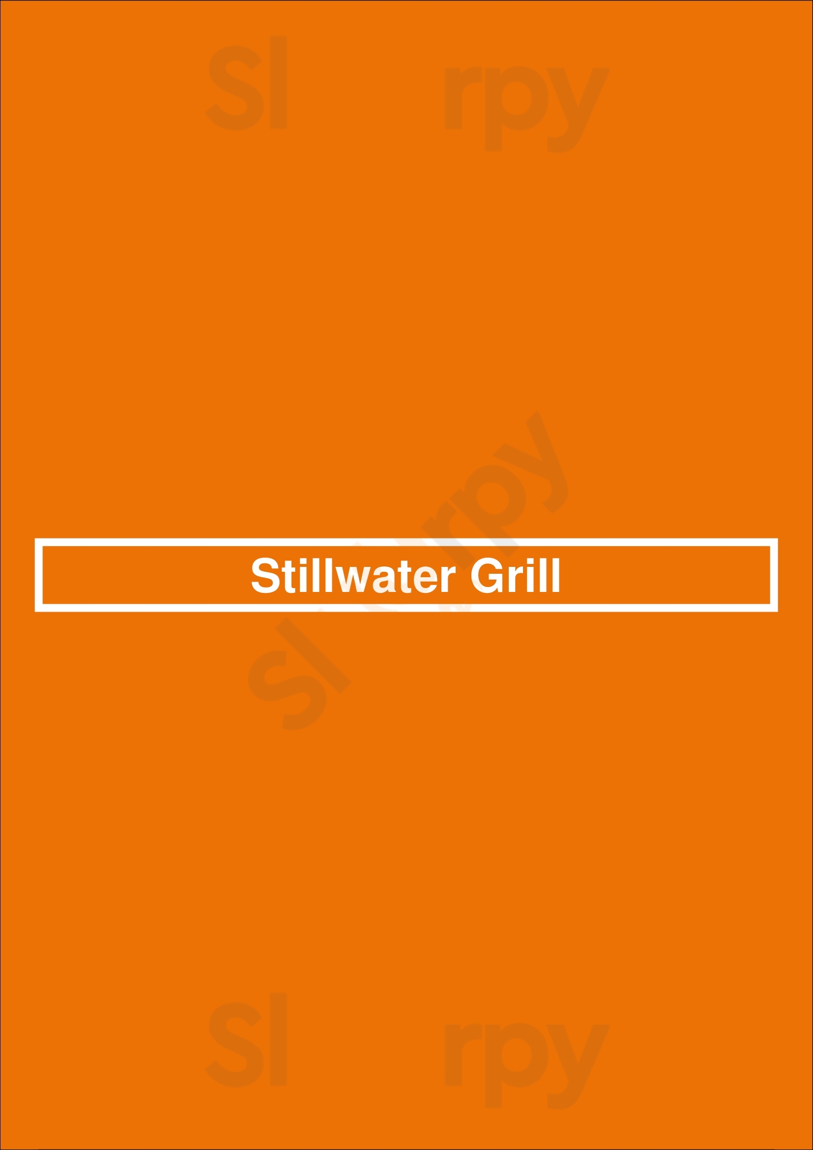 Stillwater Grill - Okemos Okemos Menu - 1