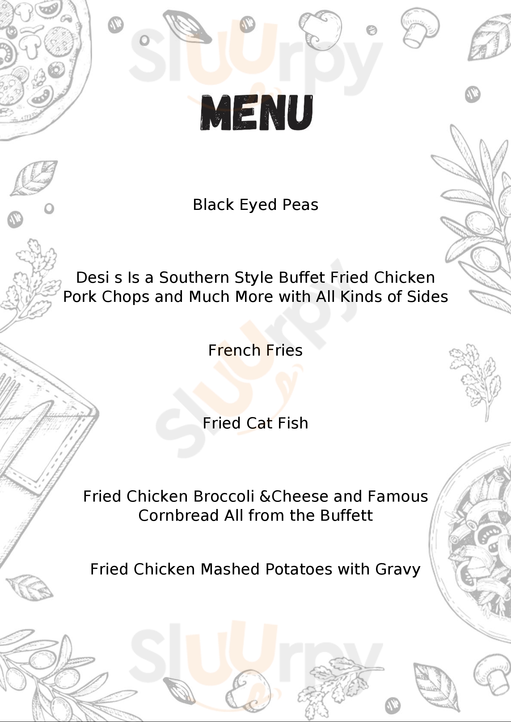 Desi's Crestview Menu - 1