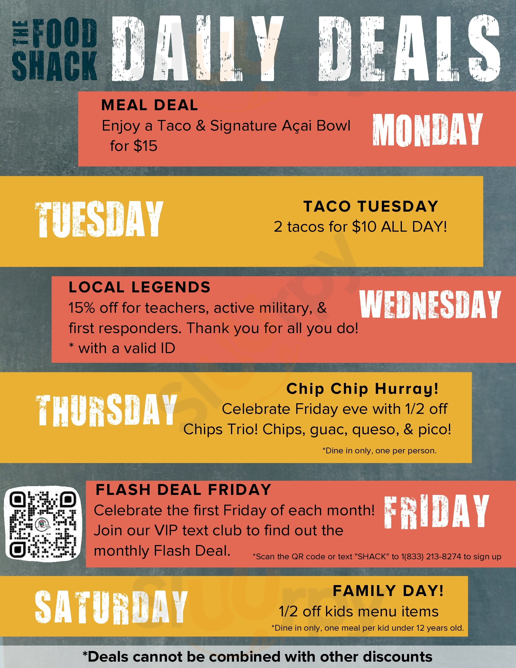 Main Menu - Flat Waves Food Shack