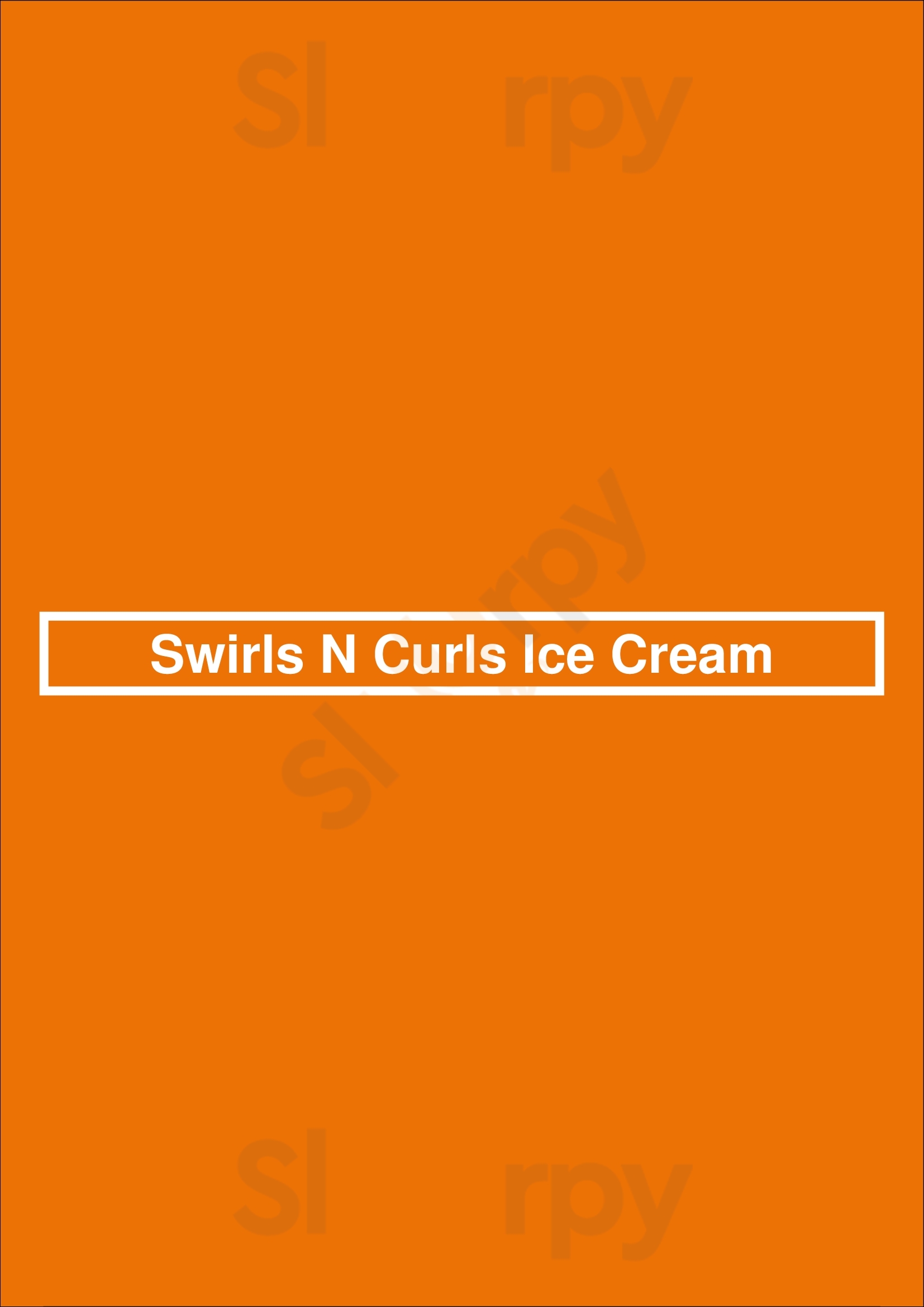 Swirls N Curls Ice Cream Englewood Menu - 1