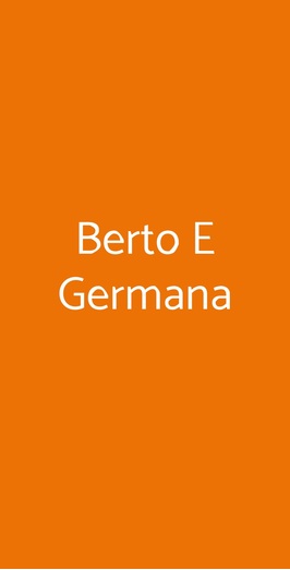 Pizzeria Da Berto E Germana, Rimini