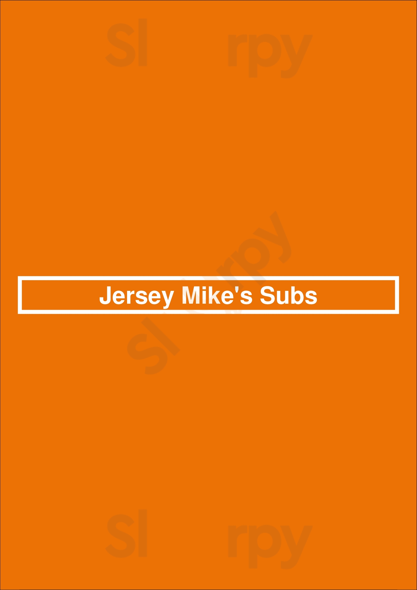 Jersey Mike's Subs Fairfield Menu - 1