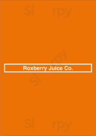 Roxberry Juice Co. menu
