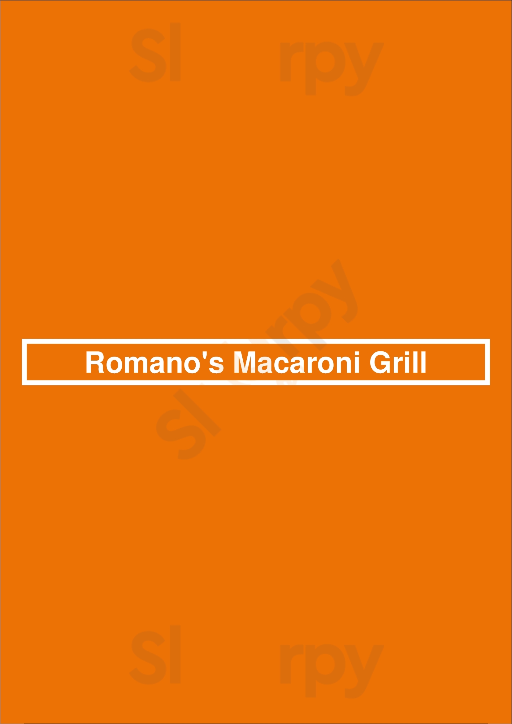 Romano's Macaroni Grill Murray Menu - 1