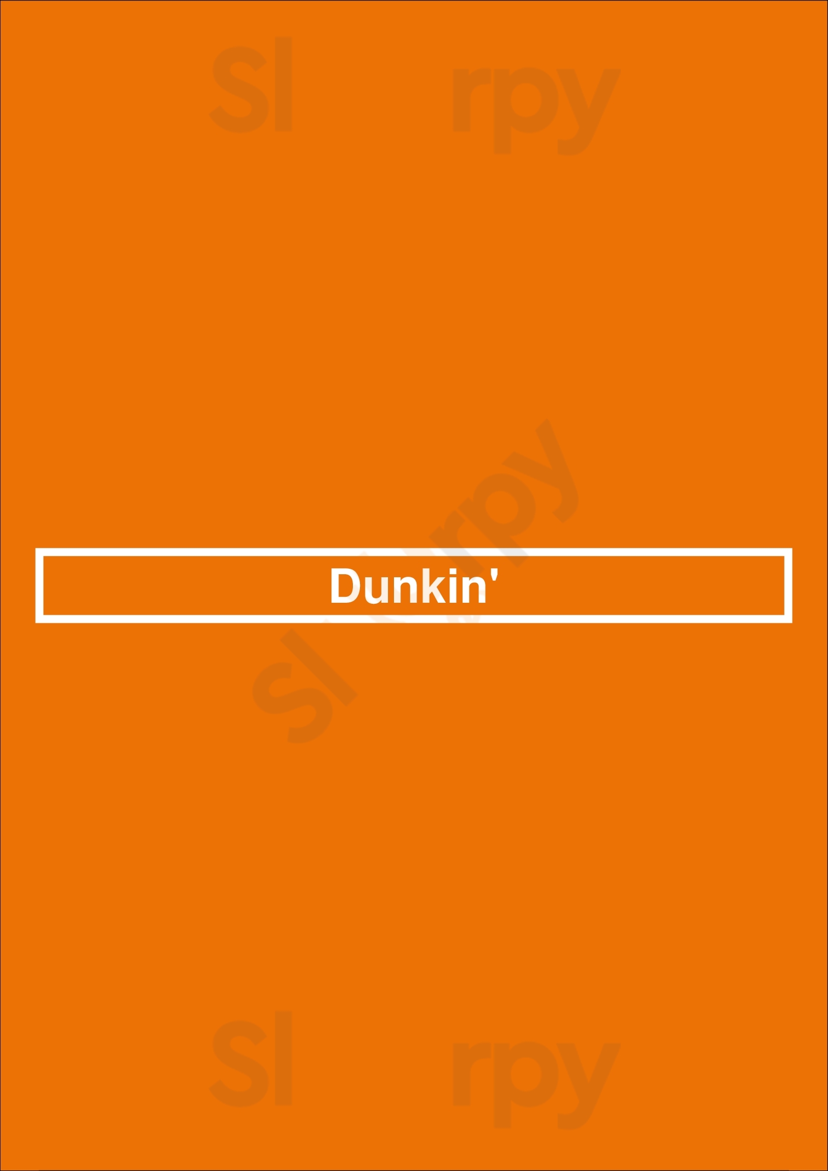 Dunkin' Oceanside Menu - 1