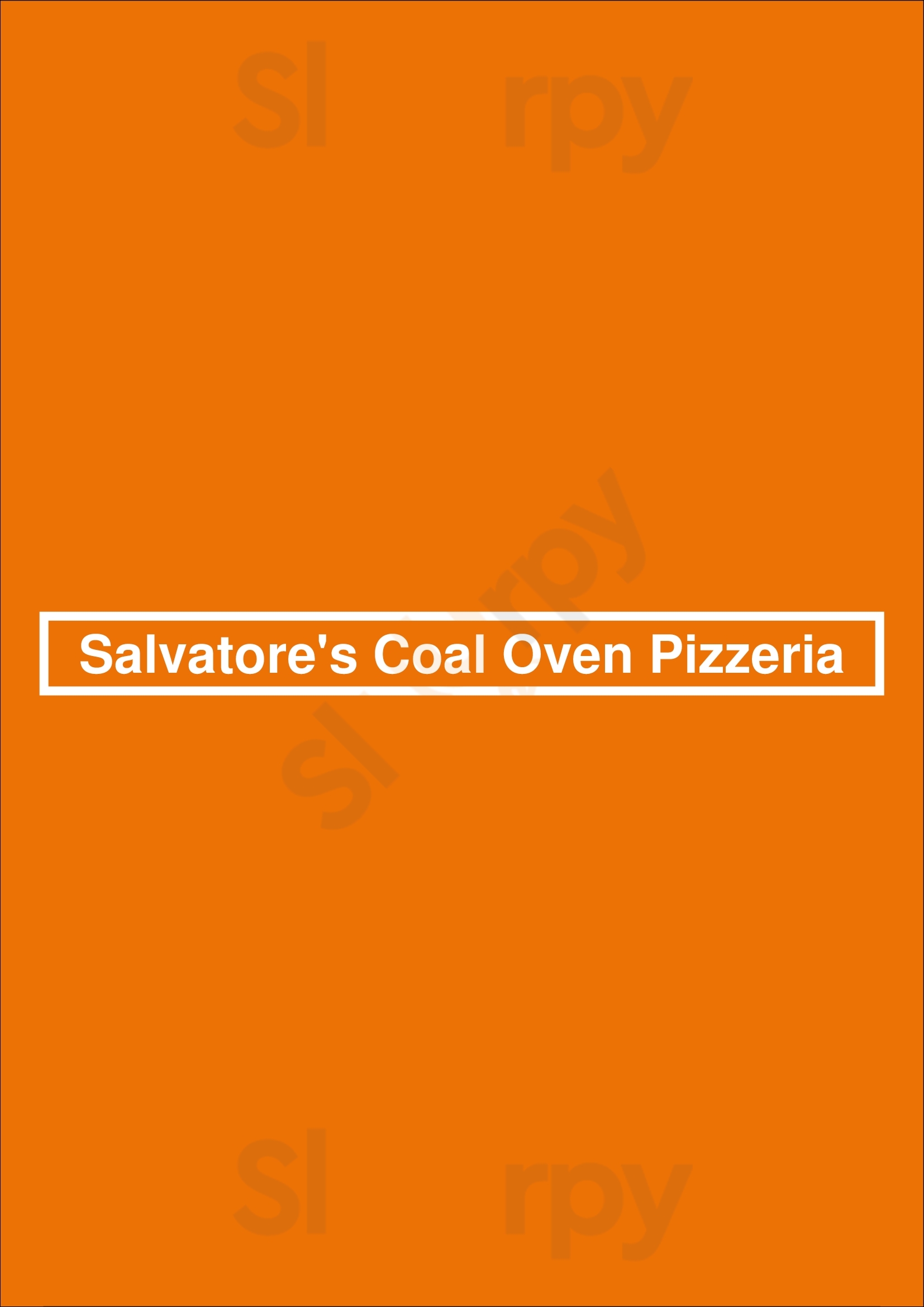 Salvatore's Coal Oven Pizzeria Port Washington Menu - 1