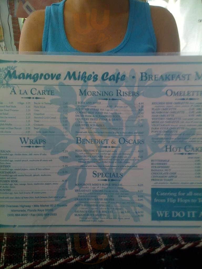 Mangrove Mike's Cafe Islamorada Menu - 1