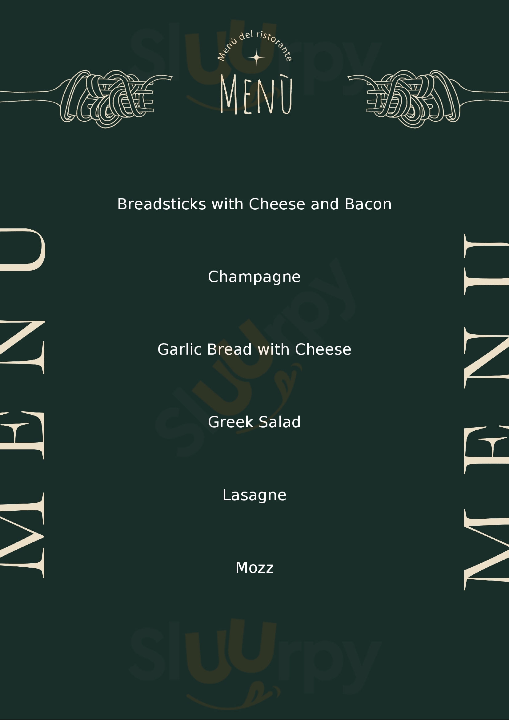 Menu Fuudies - Vito's Pizza & Indoor Patio