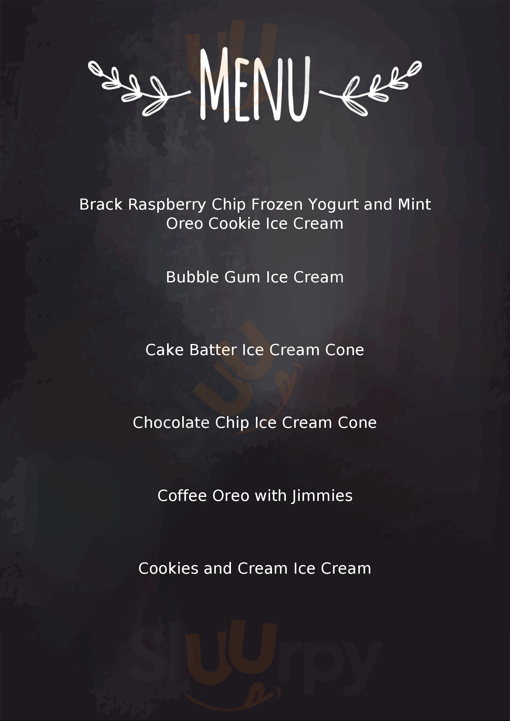 Brickley's Ice Cream Narragansett Menu - 1