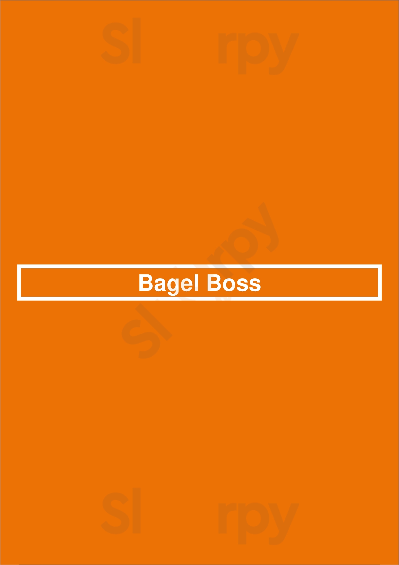 Bagel Boss Of East Northport East Northport Menu - 1