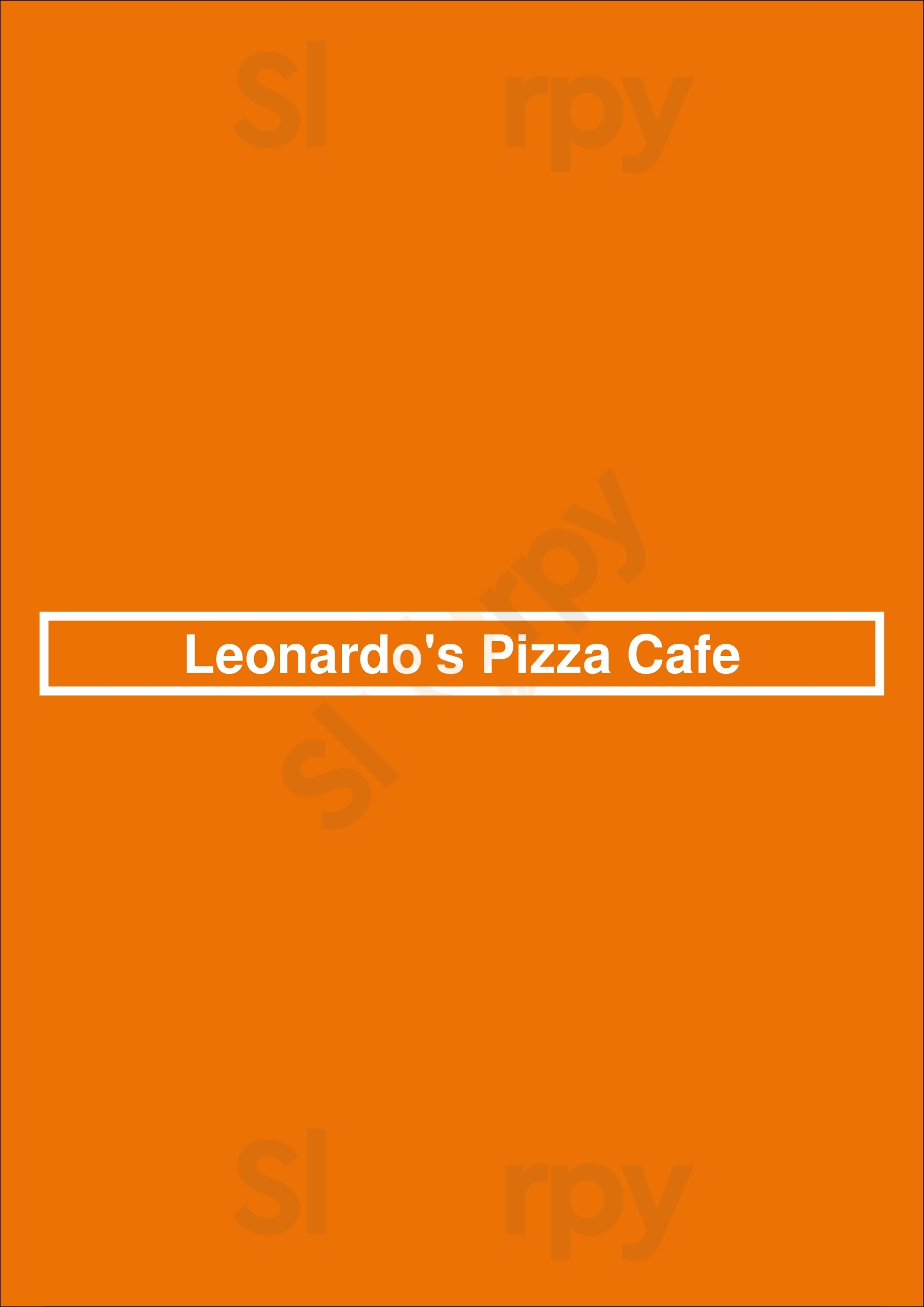 Leonardo's Pizza Cafe Hauppauge Menu - 1
