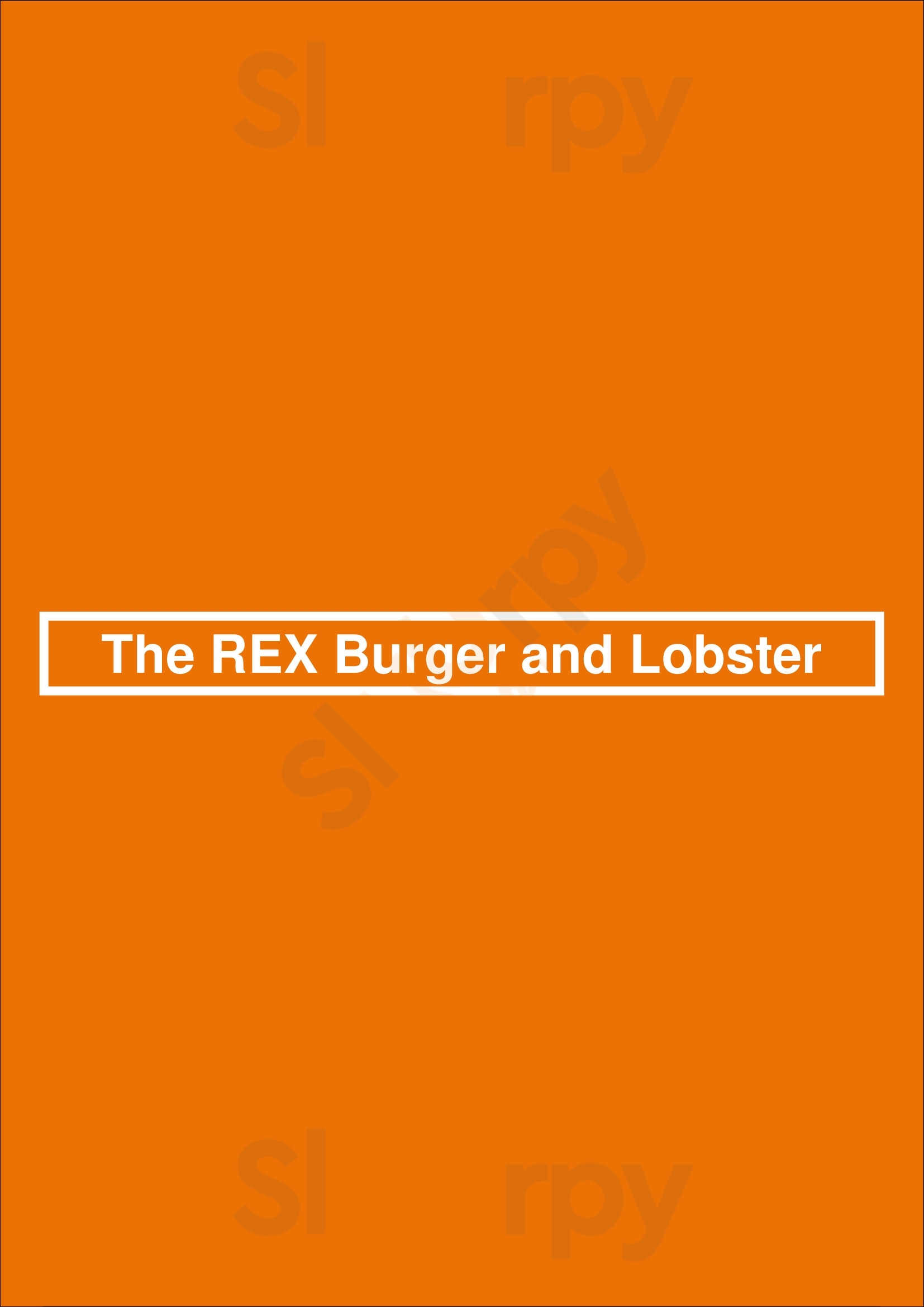 The Rex Burger And Lobster Mineola Menu - 1