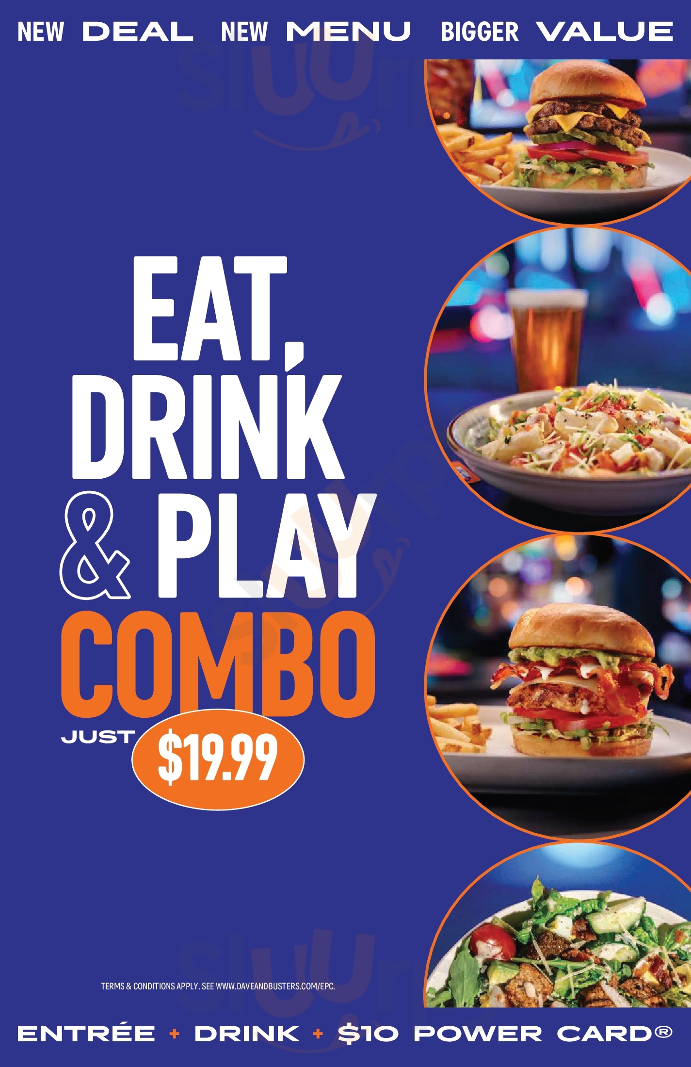 Dave & Buster's St. Louis Maryland Heights Menu - 1