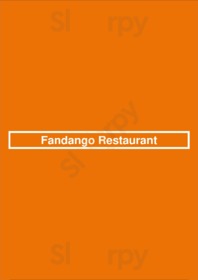 Fandango Restaurant menu