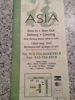 Asia Asian Cuisine, Richmond Hill