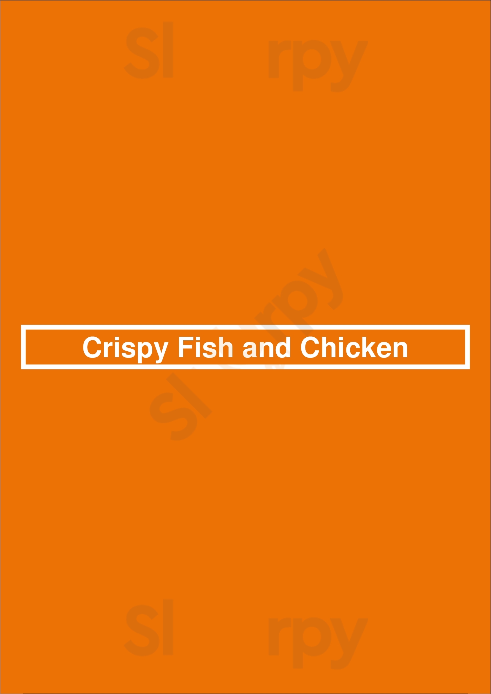 Crispy Fish And Chicken Middletown Menu - 1