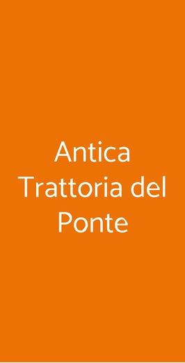 Antica Trattoria Del Ponte, Brescia