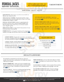 Federal Jacks Restaurant And Brewpub