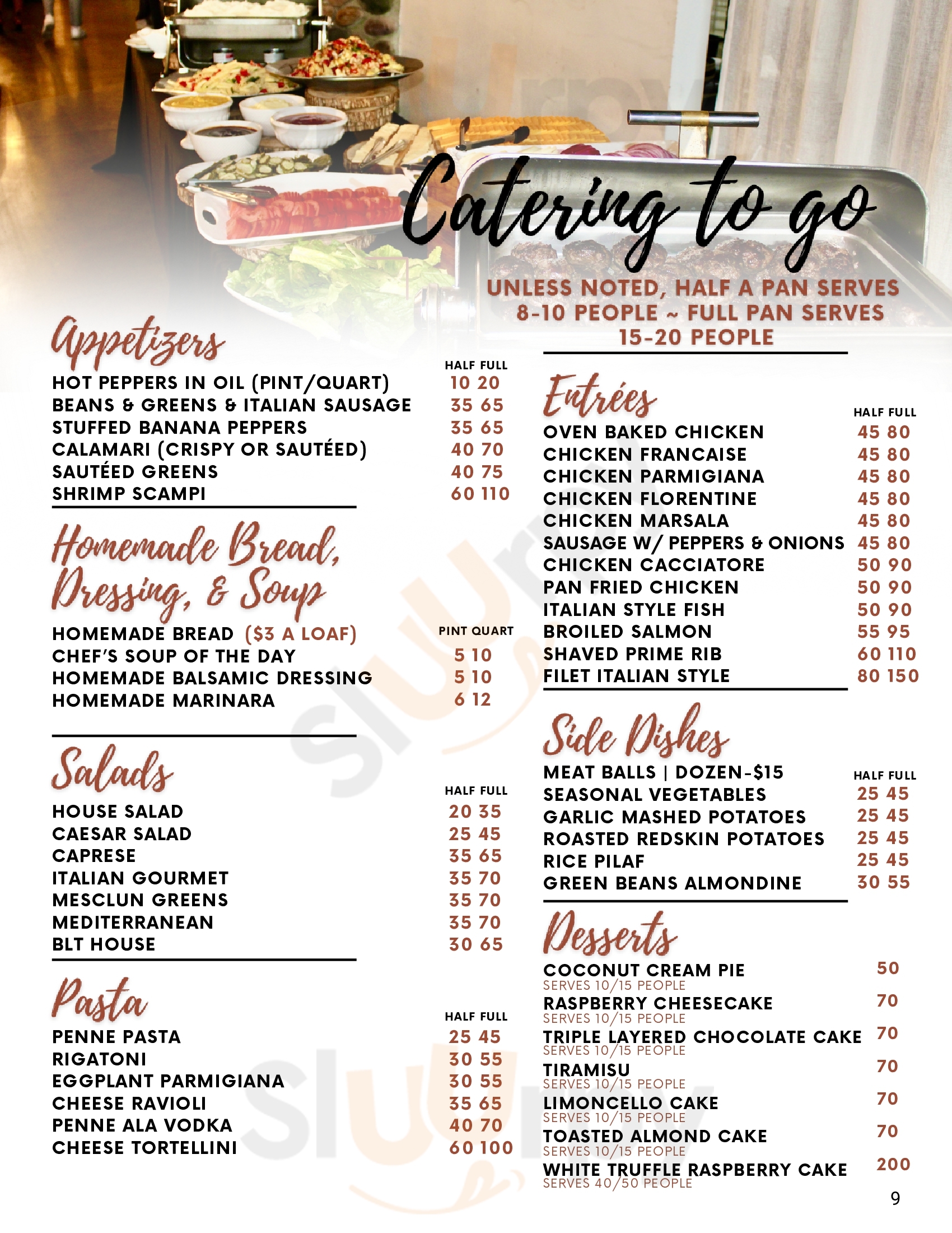 Main Menu - Cafe 422