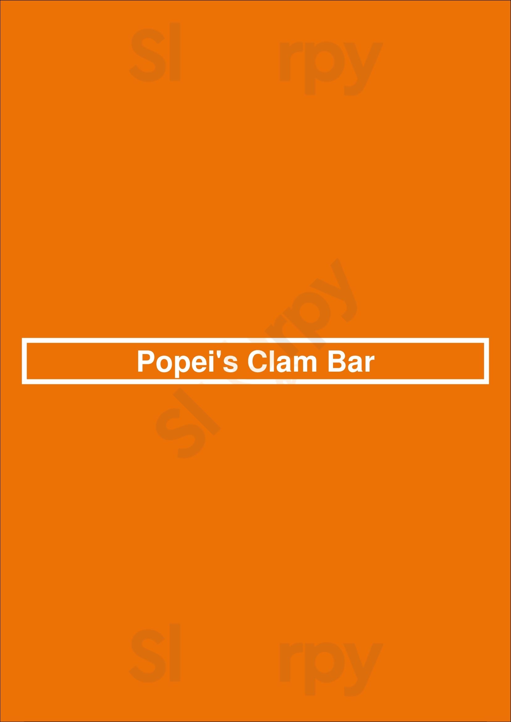 Popei's Clam Bar Bethpage Menu - 1